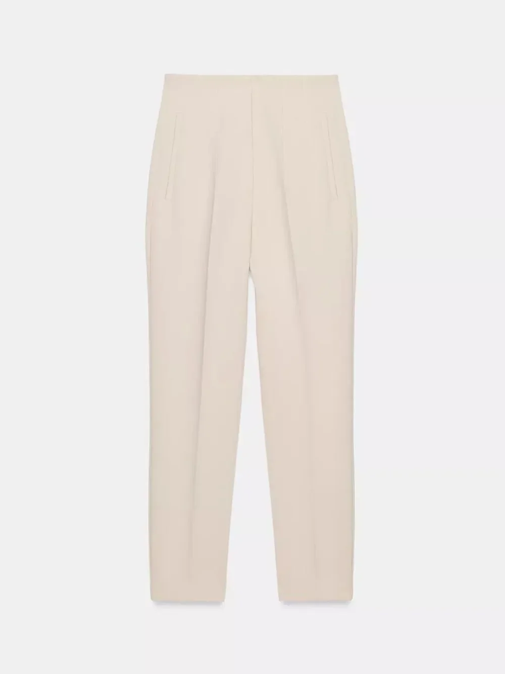Zara Cream linen high waisted pants
